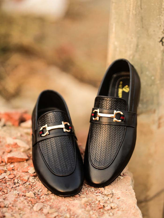 Black Cow Leather Shoes-Sku 31