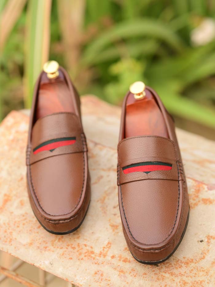 Driving Loafer Leather Shoes-Sku 35